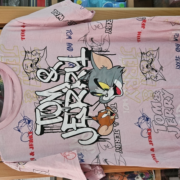 Others Follow Pink Cartoon Graphic Tee - Picture 1 of 3